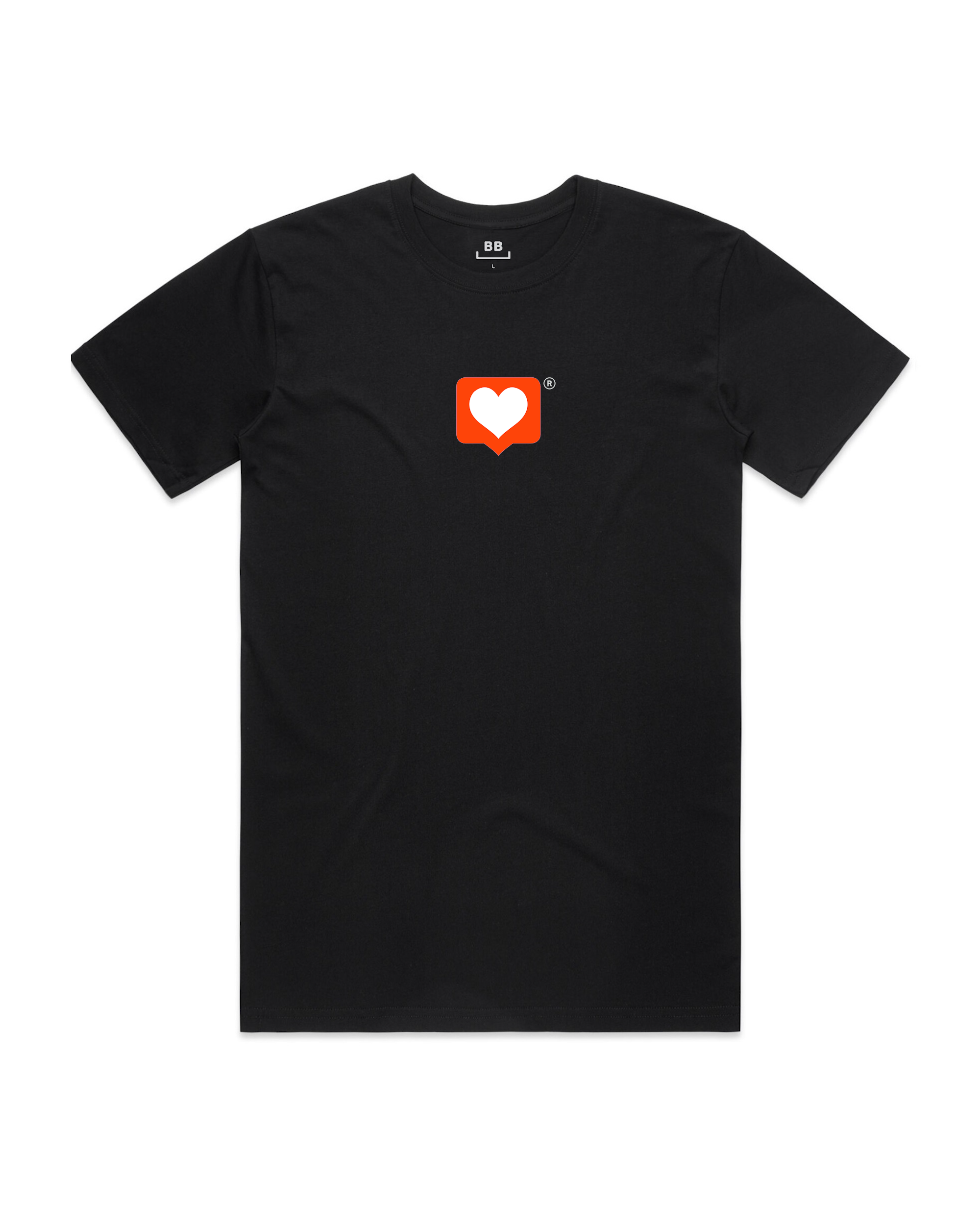 Love Clothing Co 'Heart' Black Tee
